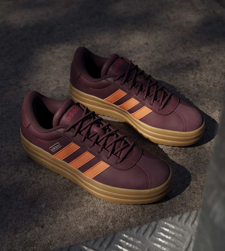 VL COURT BOLD Stripe Detail Platform Sneakers