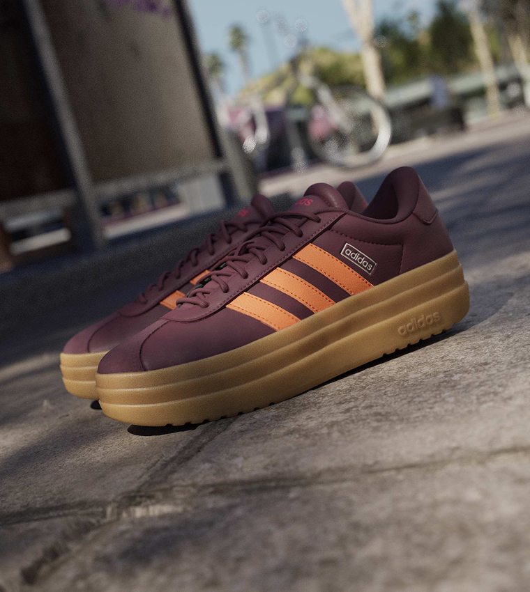 VL COURT BOLD Stripe Detail Platform Sneakers