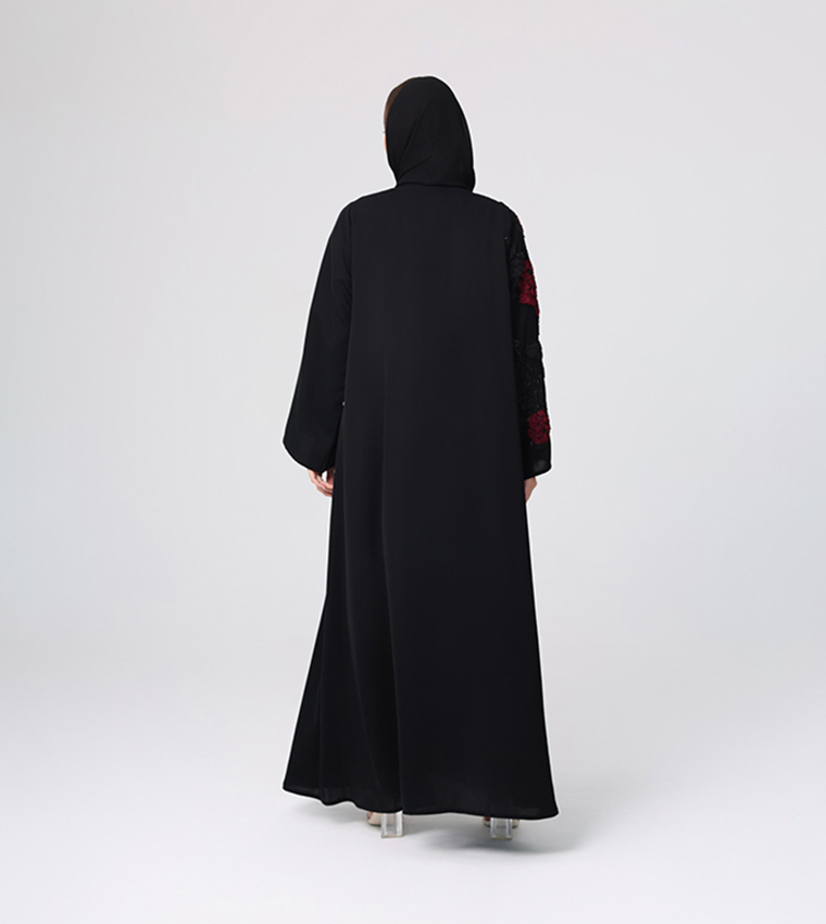 Embellished Flared Sleeves Abaya