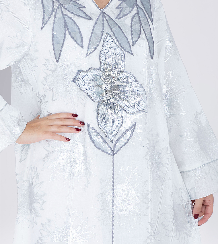 IKKXA  Jalabiya - White Jalabiyas