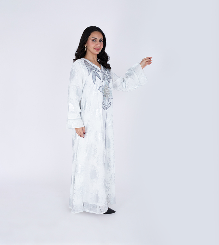 IKKXA  Jalabiya - White Jalabiyas