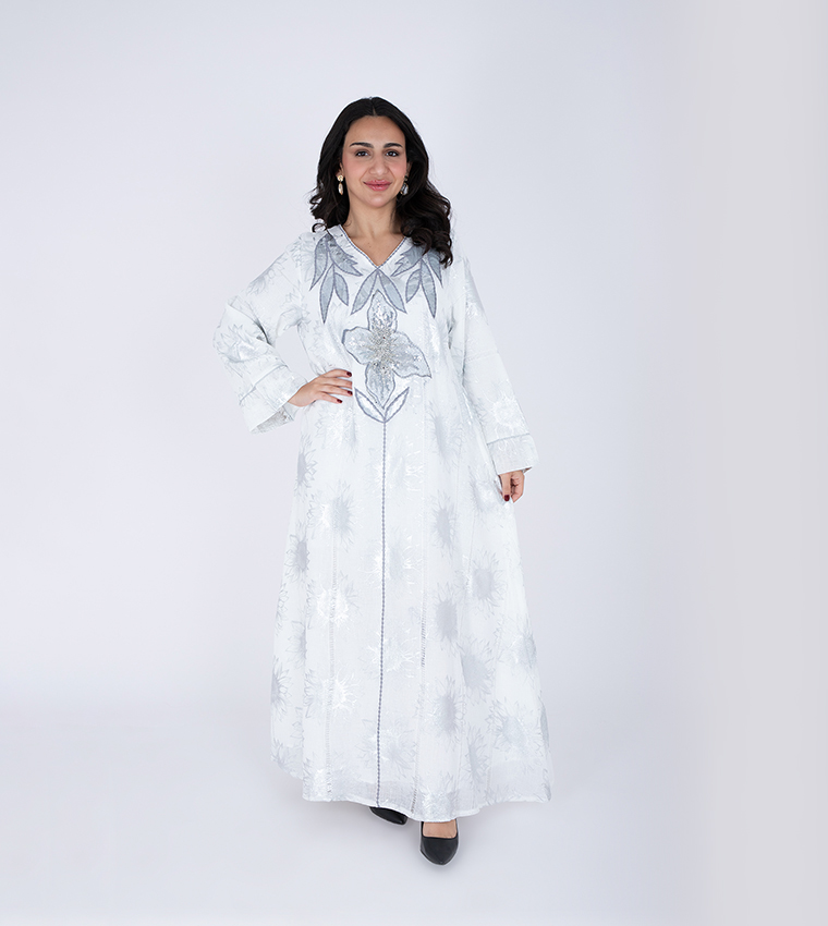 IKKXA  Jalabiya - White Jalabiyas