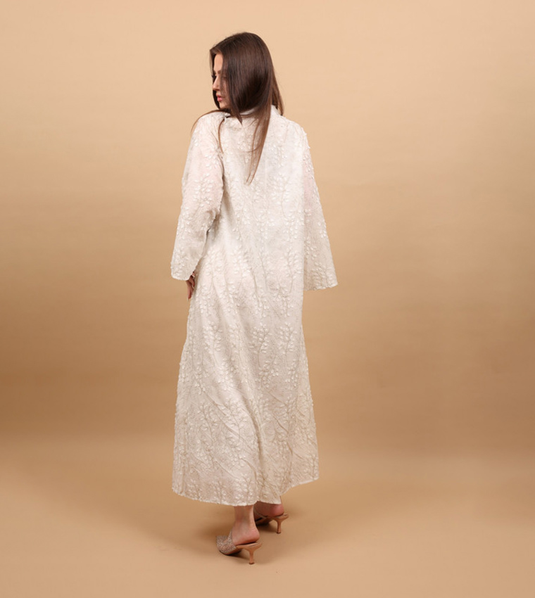 SEREEN Embroidered Flared Sleeves Jalabiya