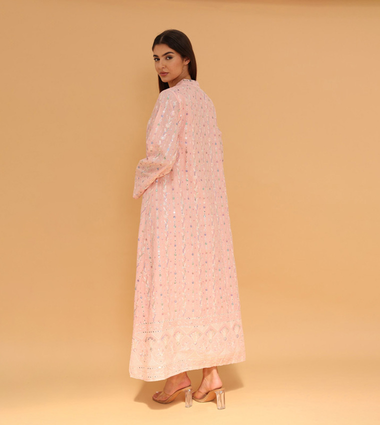 SAHARA BLOOM High Neck Jalabiya