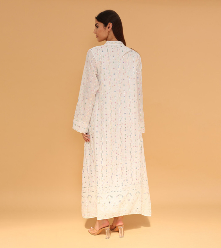 SAHARA BLOOM High Neck Jalabiya