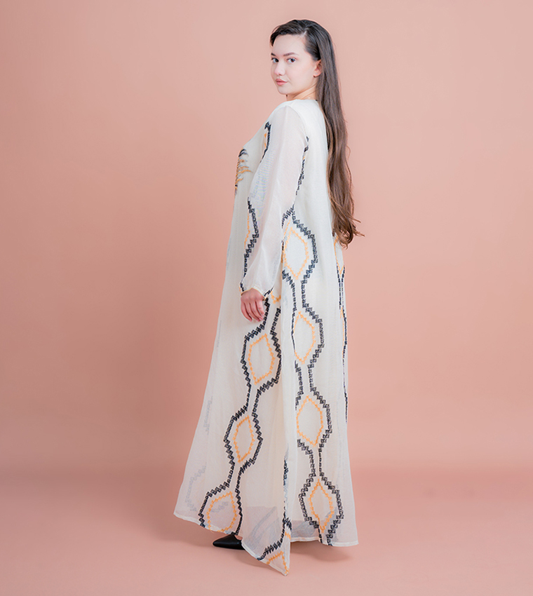 Radiant Embellished Jalabiya