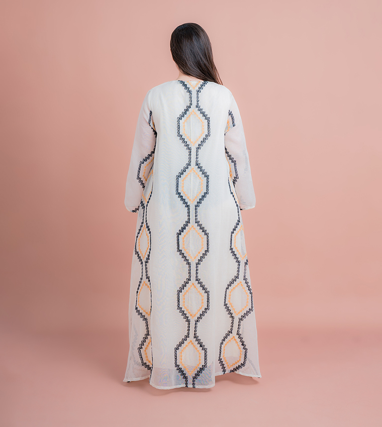 Radiant Embellished Jalabiya