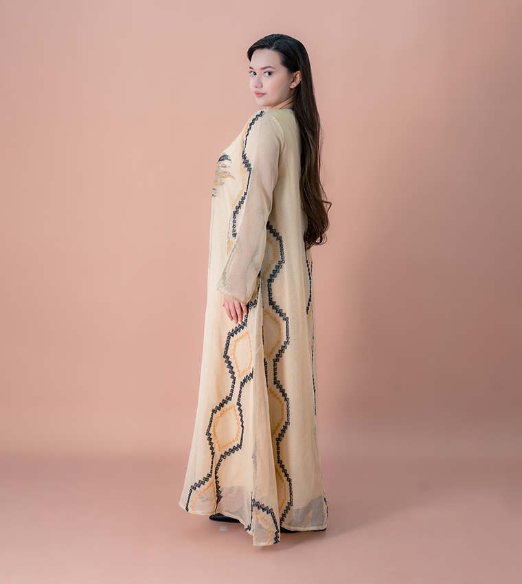 Radiant Embellished Jalabiya