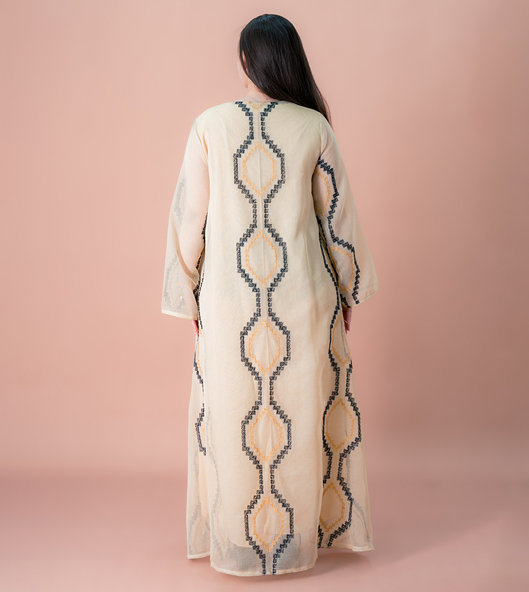 Radiant Embellished Jalabiya