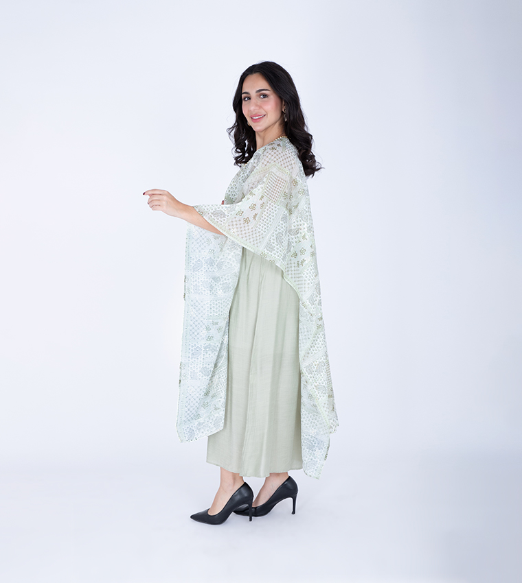 IKKXA  Jalabiya - Green Jalabiyas