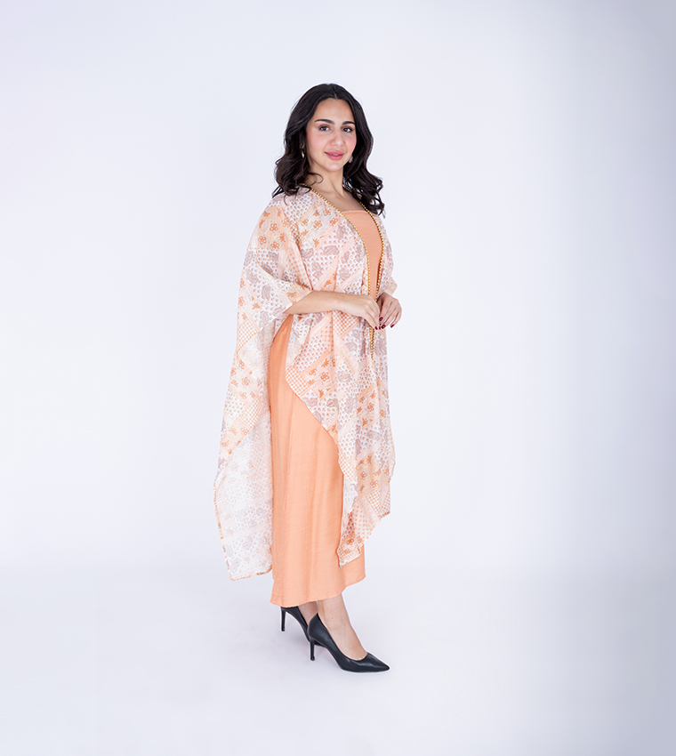 IKKXA  Jalabiya - Orange Jalabiyas