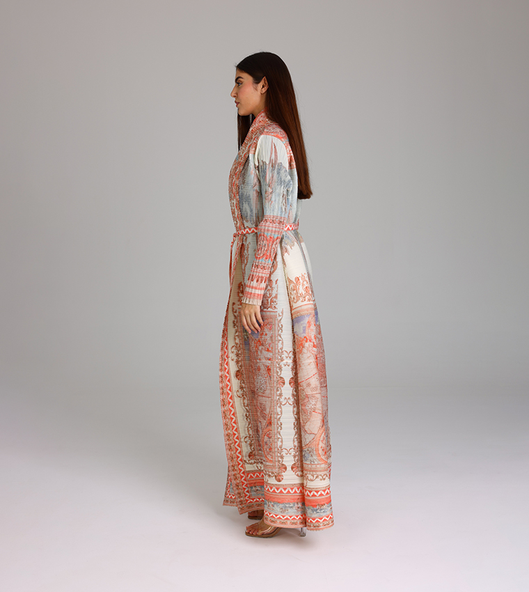 Printed Long Sleeves Abaya