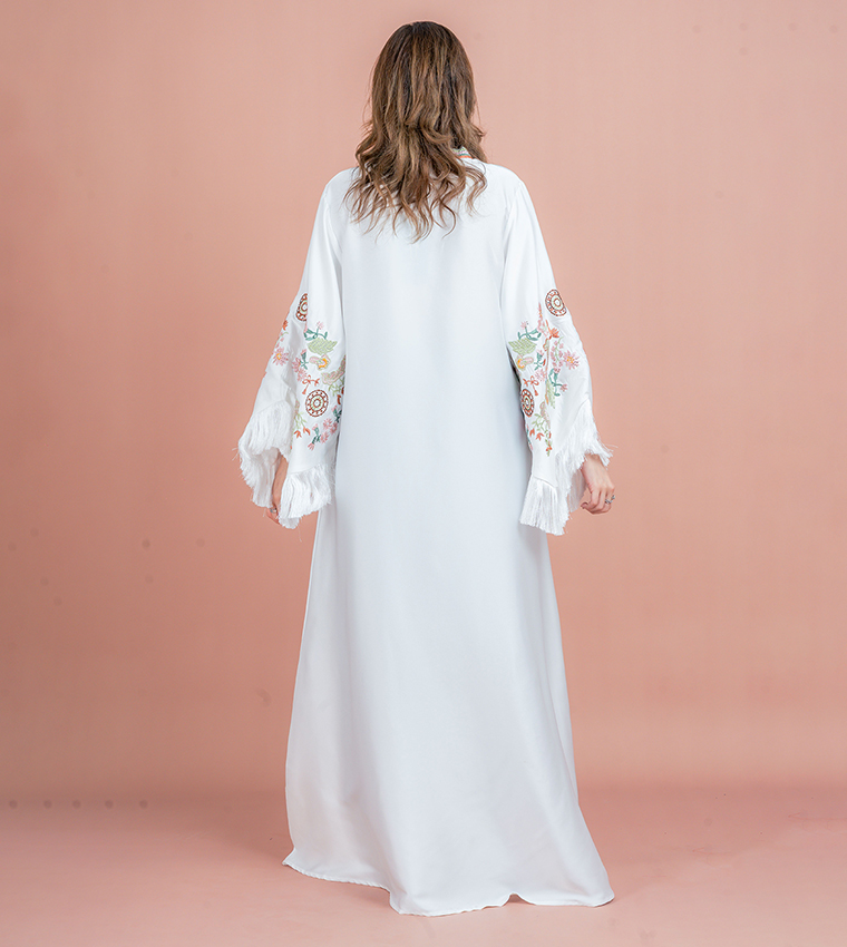 Embroidered Flared Sleeves Jalabiya