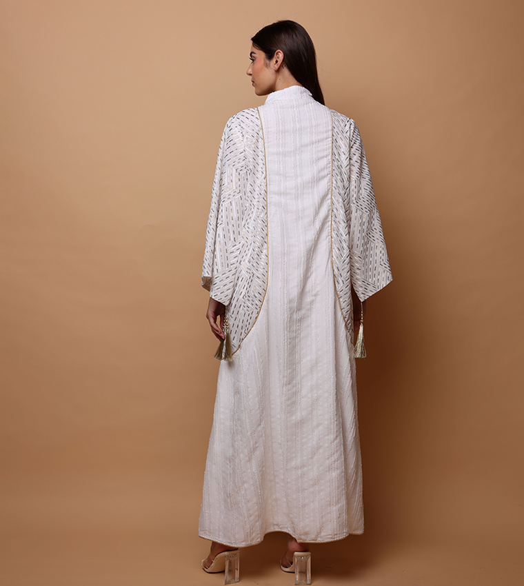 SAMRA Sequined Flared Sleeves Jalabiya