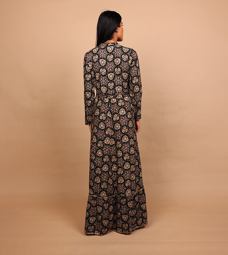 IKKXA  Maxi Dresses - BLACK modestwear