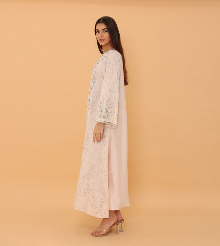 TARA Sequined Layered Jalabiya