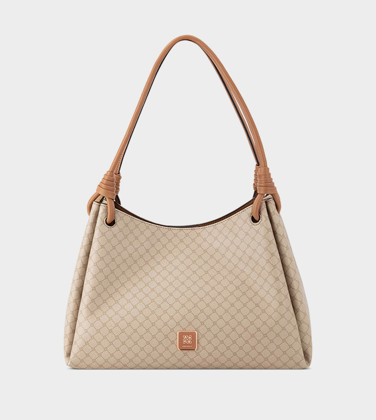 Monogram Patterned Shoulder Bag