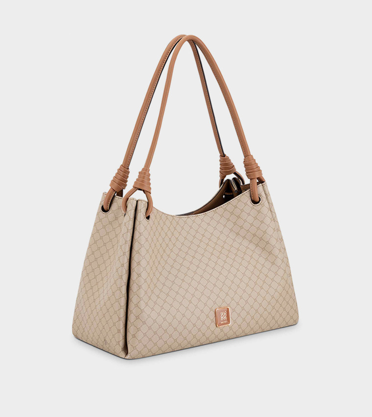 Monogram Patterned Shoulder Bag