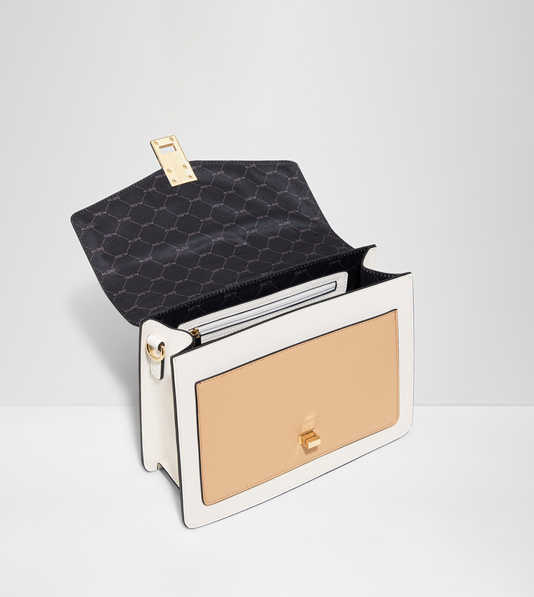 IMPASSE Color Block Top Handle Bag