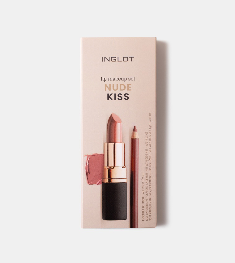 Inglot Lip Makeup Set Nude Kiss 4 gm