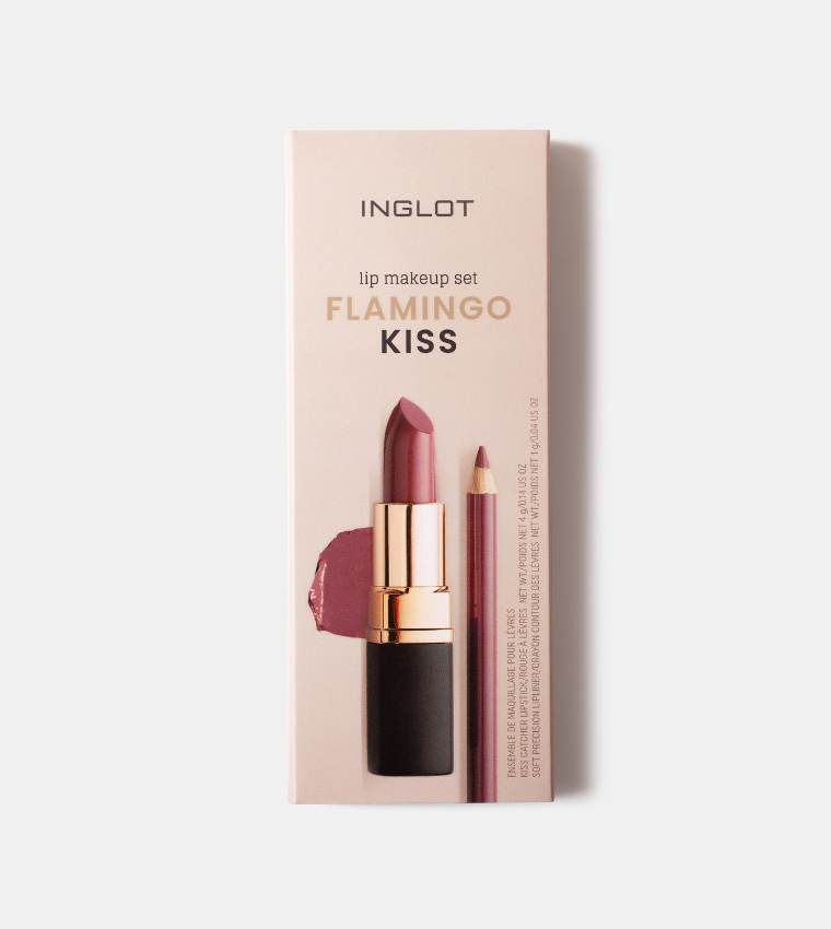 Inglot Lip Makeup Set Flamingo Kiss 4 gm