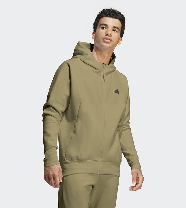 Premium Full-Zip Hooded Track Jacket