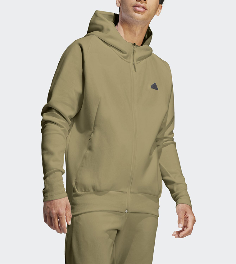 Premium Full-Zip Hooded Track Jacket