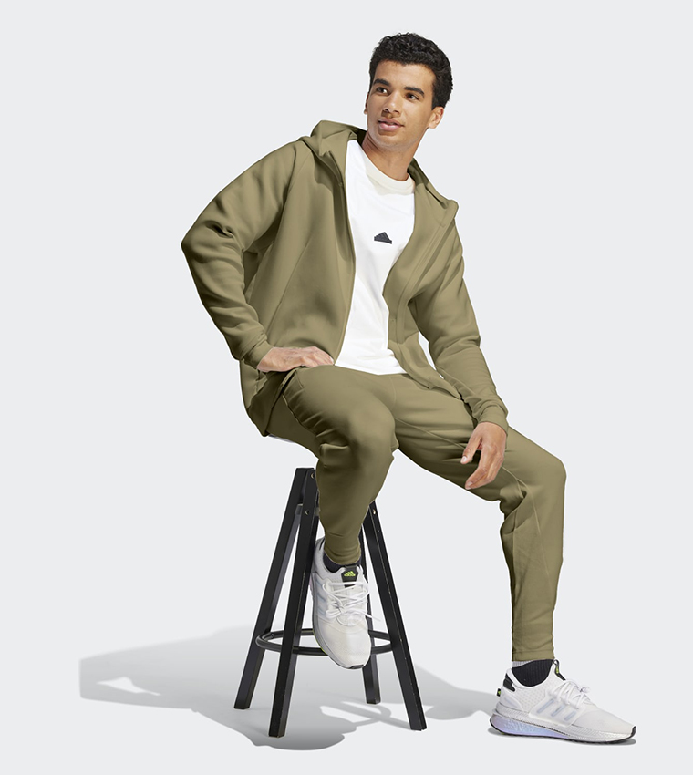 Premium Full-Zip Hooded Track Jacket