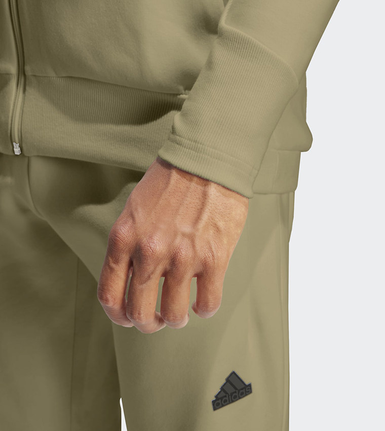 Premium Full-Zip Hooded Track Jacket