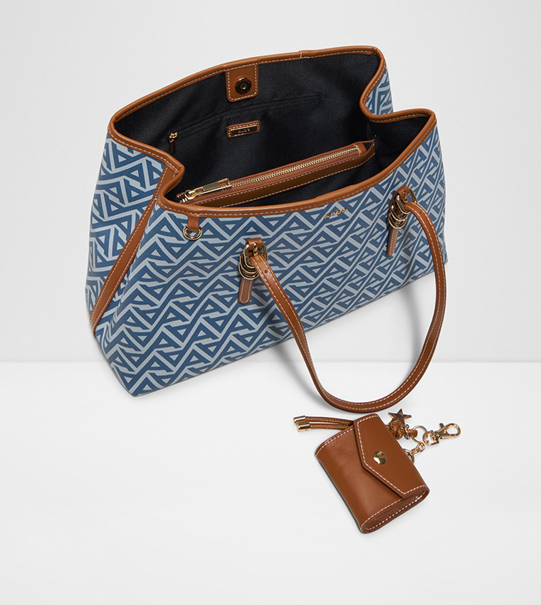 ISEDRA Monogram Patterned Tote Bag