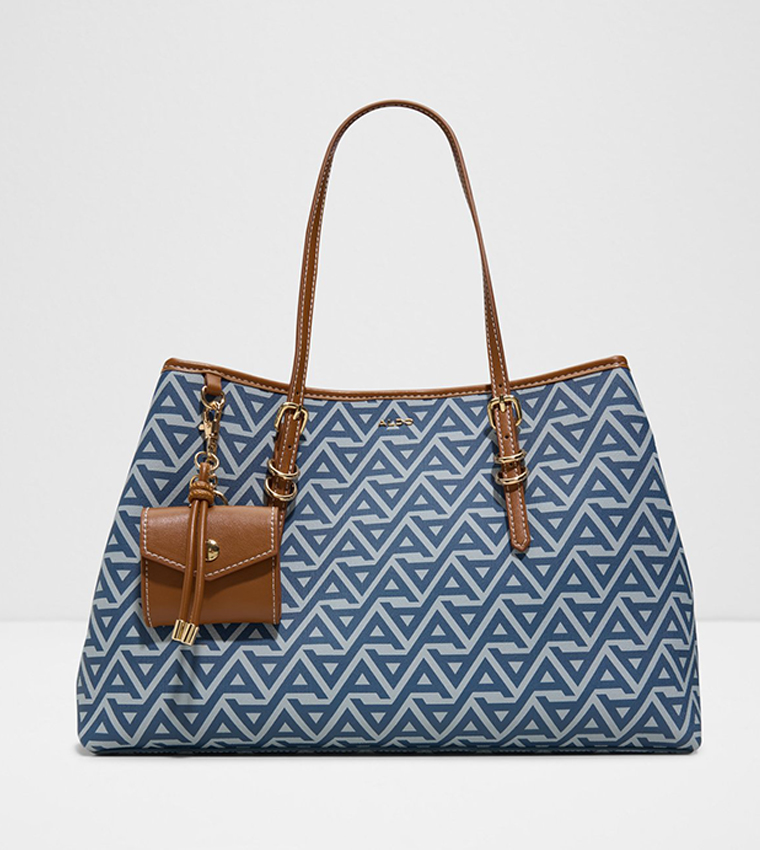 ISEDRA Monogram Patterned Tote Bag