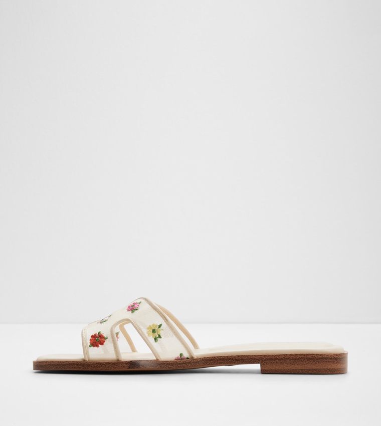 Aldo  Flat Sandals - Beige Flat Sandals