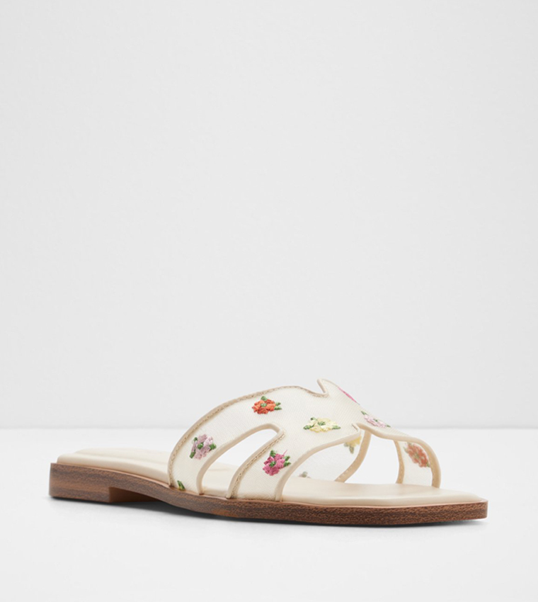 Aldo  Flat Sandals - Beige Flat Sandals