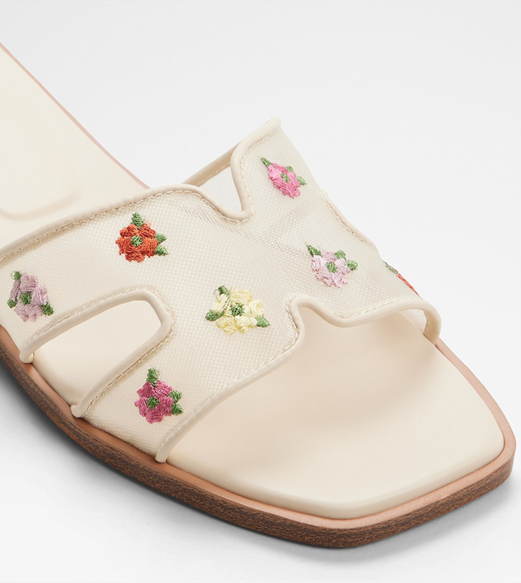 Aldo  Flat Sandals - Beige Flat Sandals