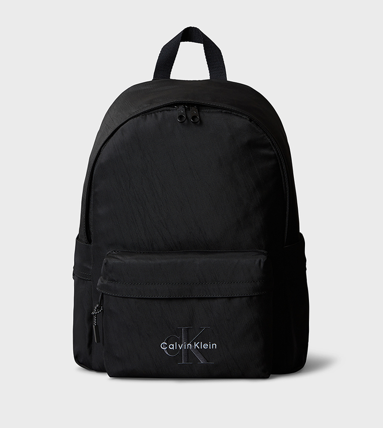 Logo Print Zipper Backpack