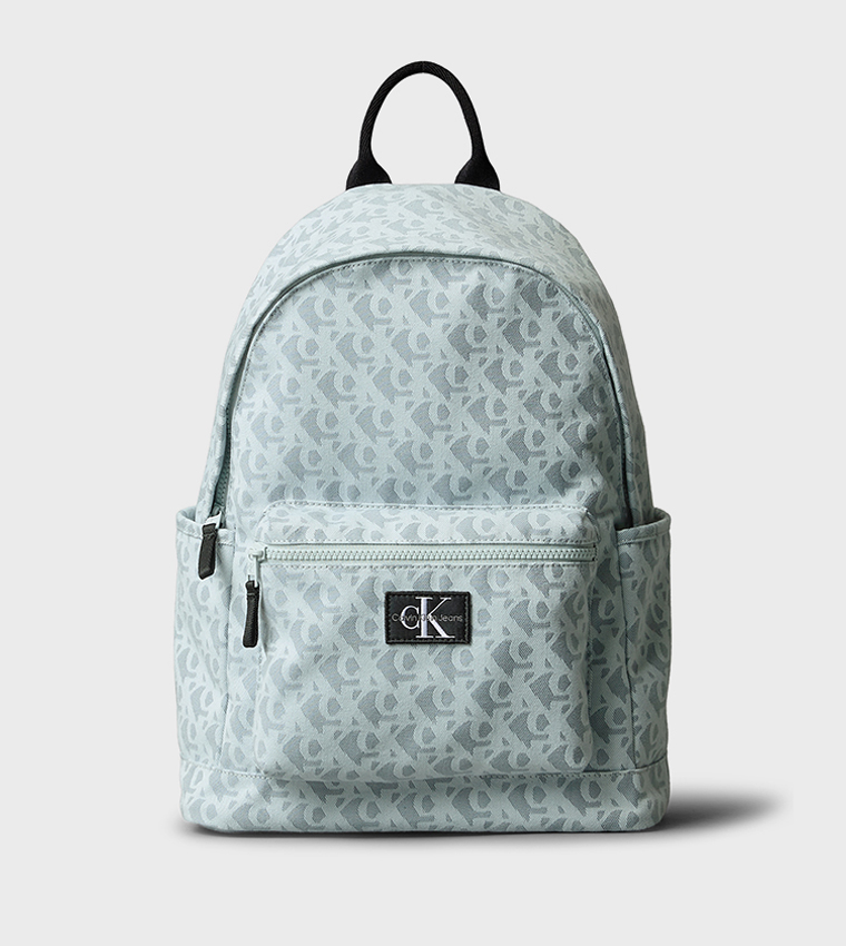 Printed Zipper Backpack
