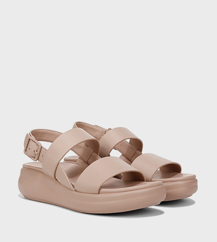 COAST Buckle Slingback Platform Sandals