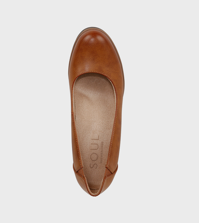 ABOUT-TIME Textured Wedge Pumps