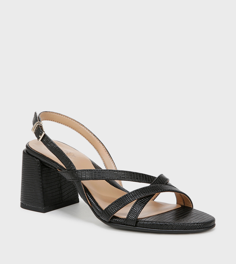 صندل ناديمي بكعب مع حزام خلفي