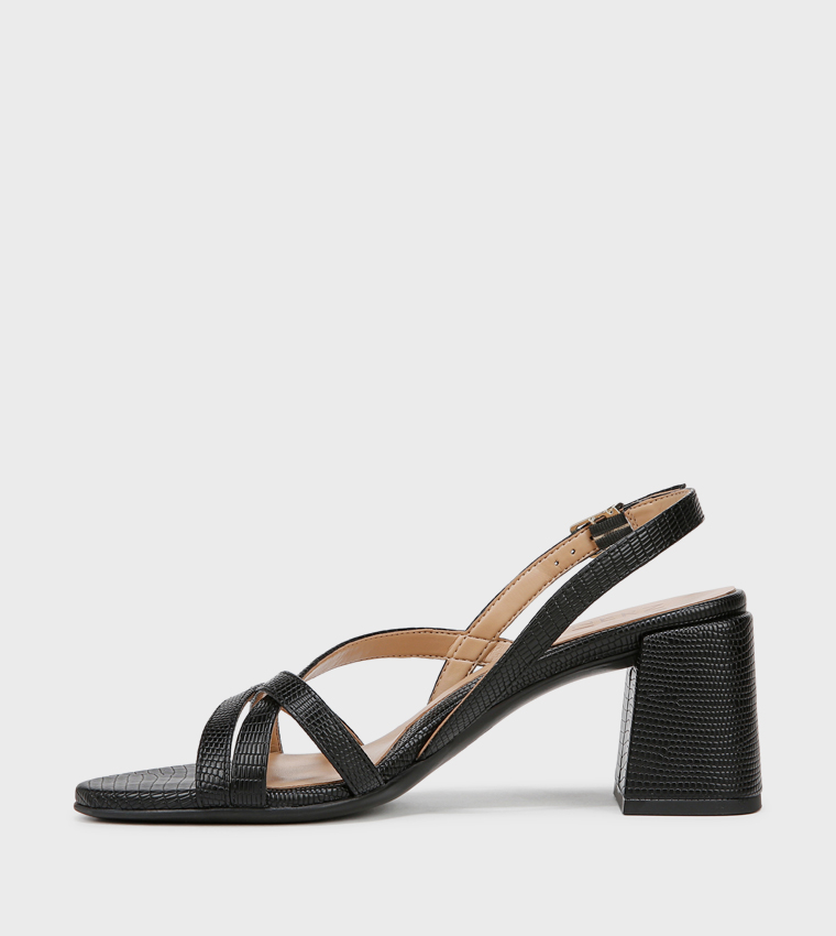 صندل ناديمي بكعب مع حزام خلفي