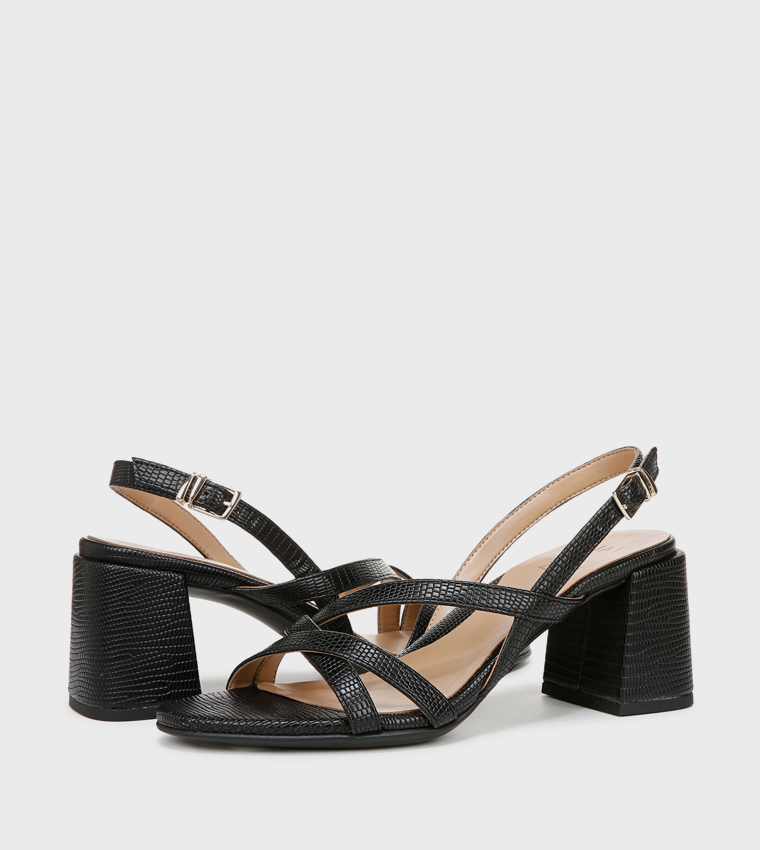 صندل ناديمي بكعب مع حزام خلفي