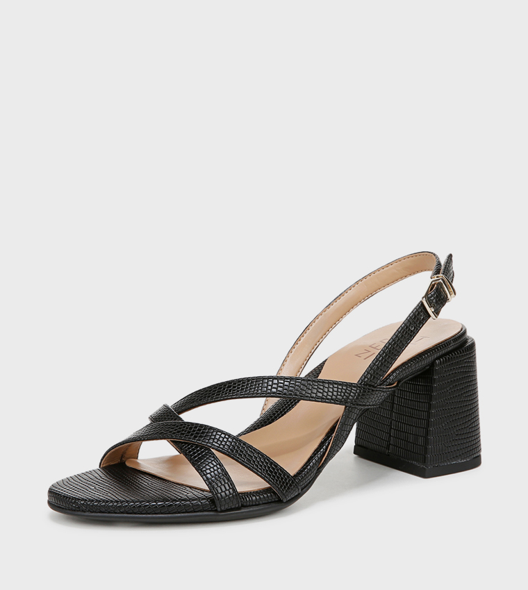 صندل ناديمي بكعب مع حزام خلفي