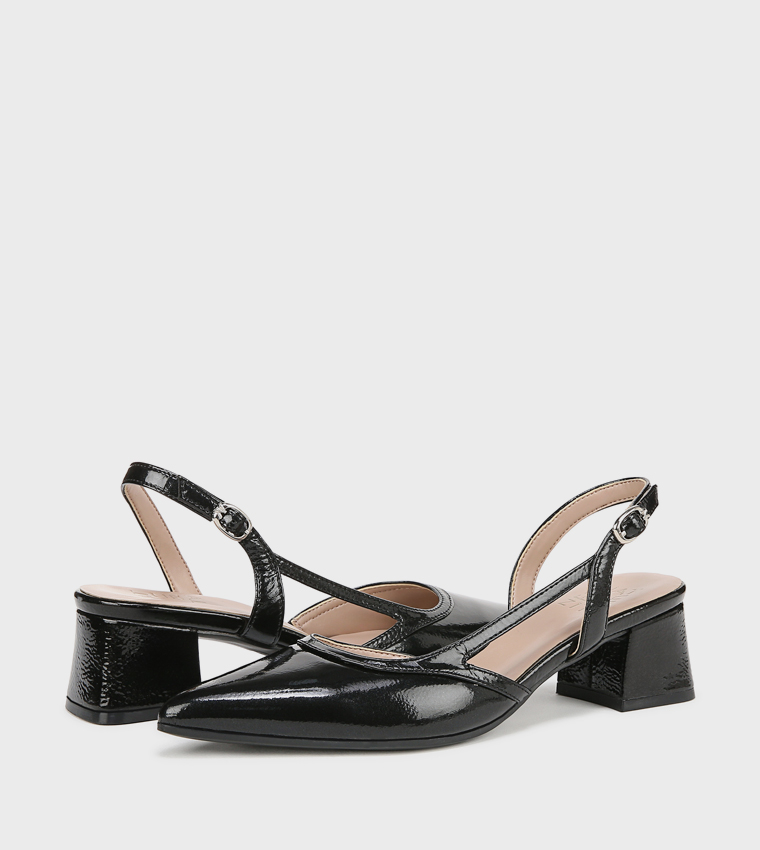 MILA Pointed Toe Block Heel Pumps