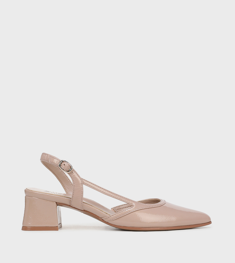 MILA Pointed Toe Block Heel Pumps