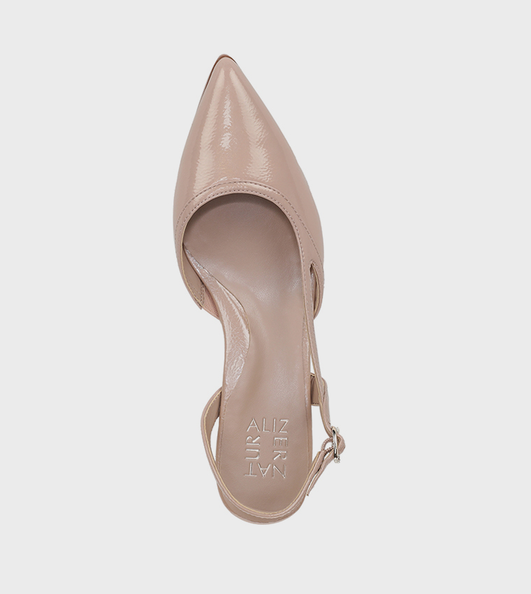 MILA Pointed Toe Block Heel Pumps