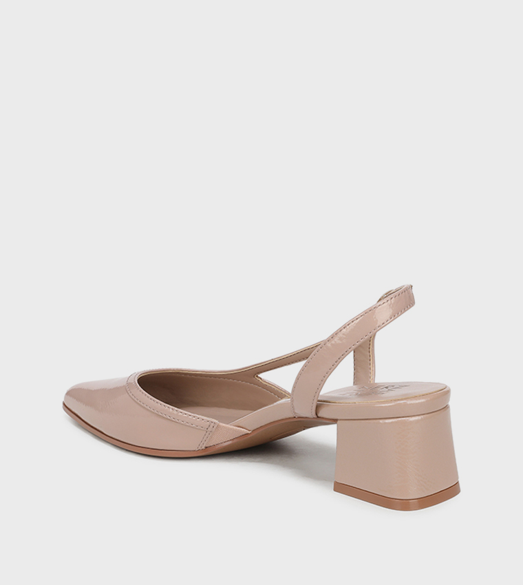 MILA Pointed Toe Block Heel Pumps