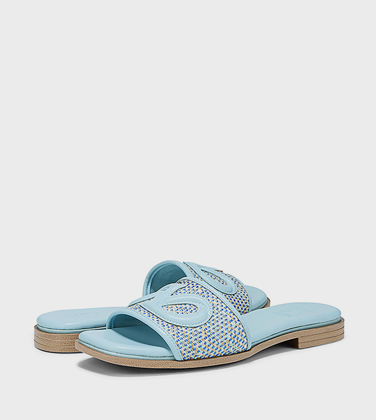 Naturalizer  Flat Sandals - Blue Flat Sandals