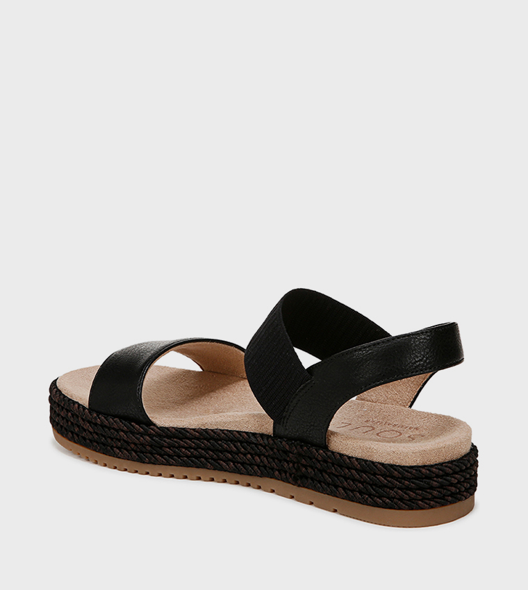 DIANA Textured Platform Sandals