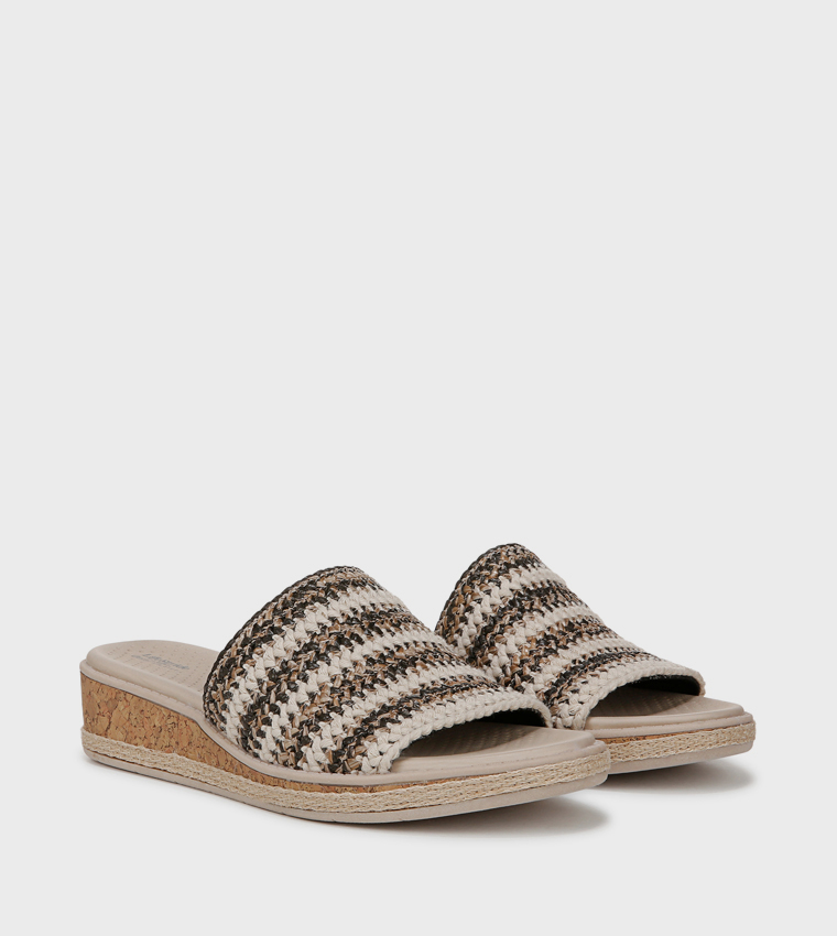 BREEZY Open Toe Wedge Sandals