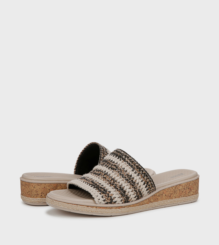 BREEZY Open Toe Wedge Sandals